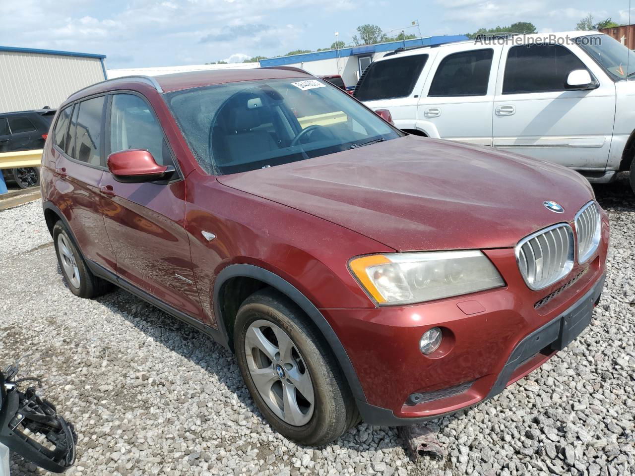 2011 Bmw X3 Xdrive28i Burgundy vin: 5UXWX5C59BL703817