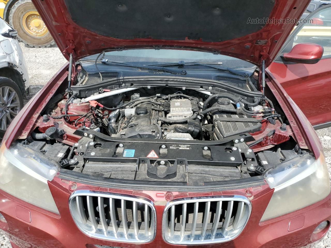 2011 Bmw X3 Xdrive28i Burgundy vin: 5UXWX5C59BL703817