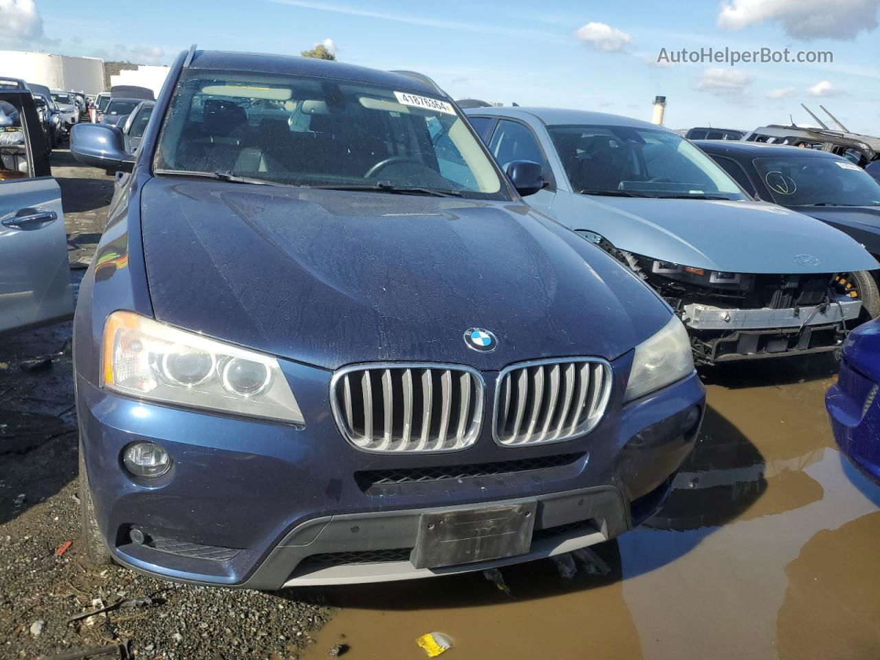 2011 Bmw X3 Xdrive28i Синий vin: 5UXWX5C59BL703882