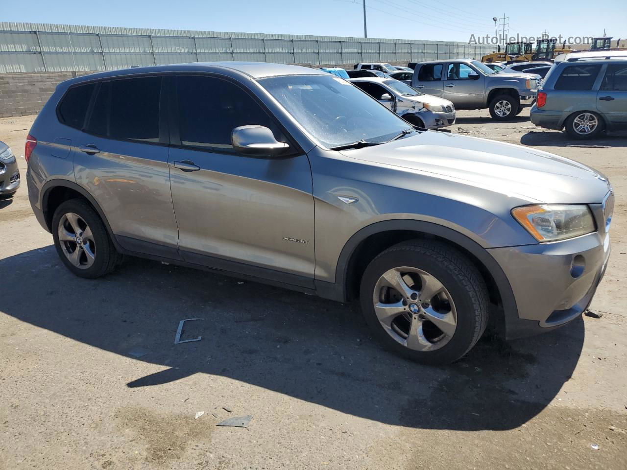 2011 Bmw X3 Xdrive28i Gray vin: 5UXWX5C59BL707432