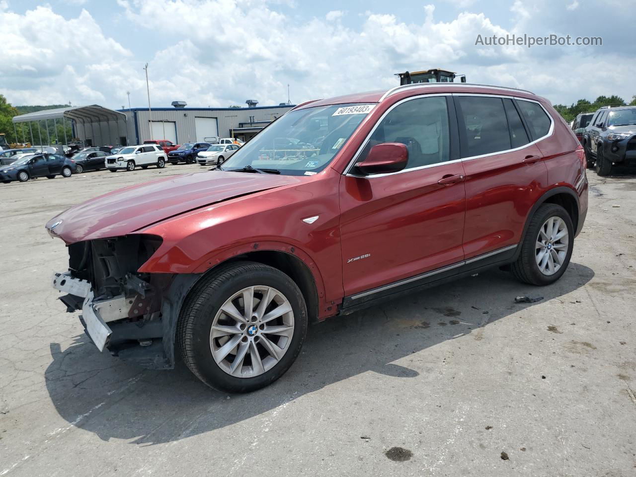 2011 Bmw X3 Xdrive28i Burgundy vin: 5UXWX5C59BL709083