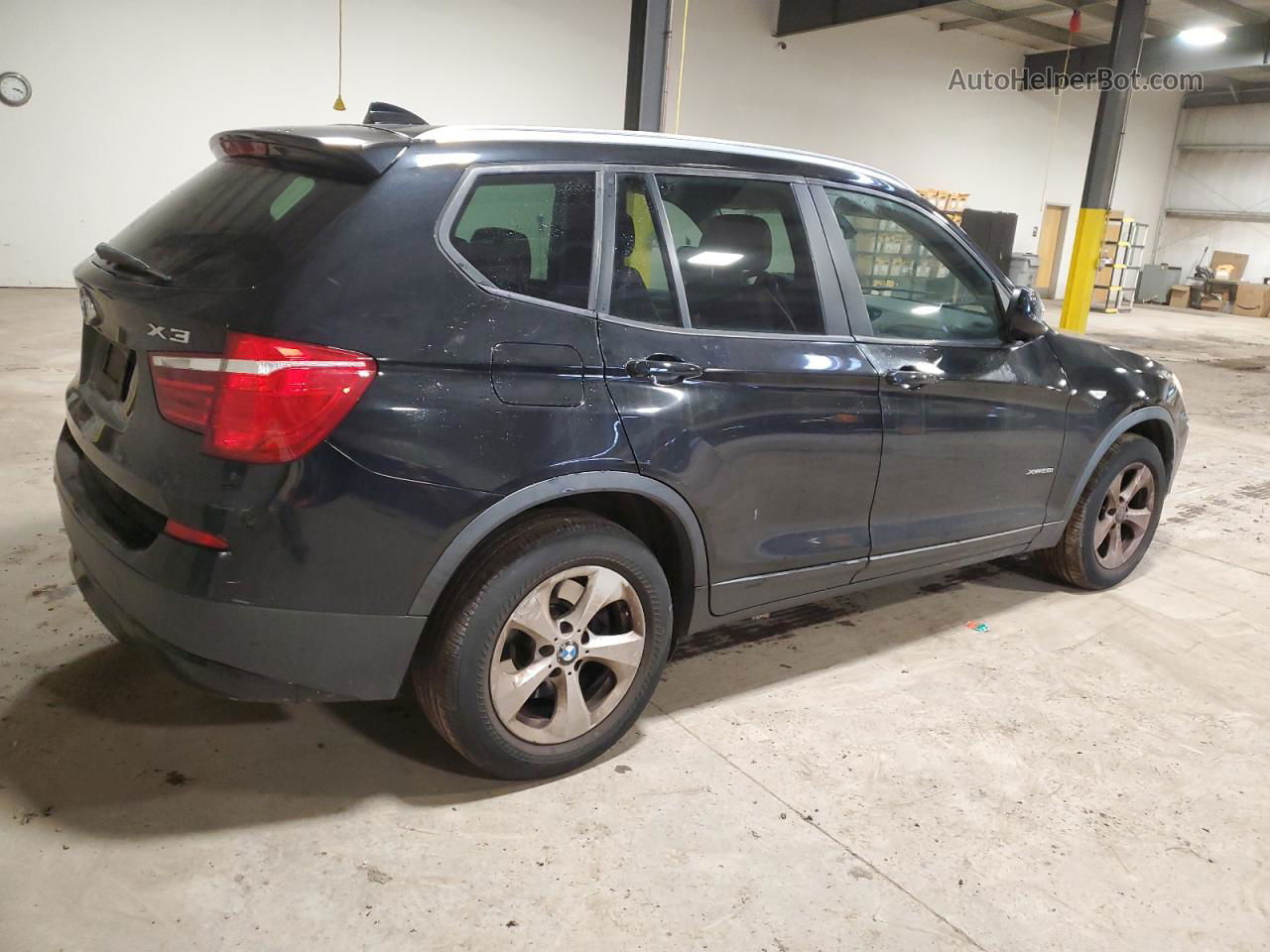 2011 Bmw X3 Xdrive28i Black vin: 5UXWX5C59BL710136