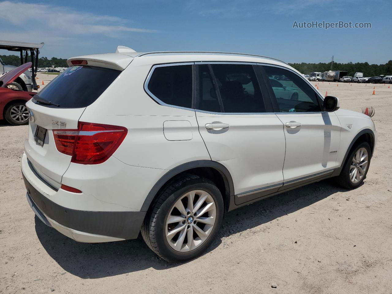 2011 Bmw X3 Xdrive28i White vin: 5UXWX5C59BL711111