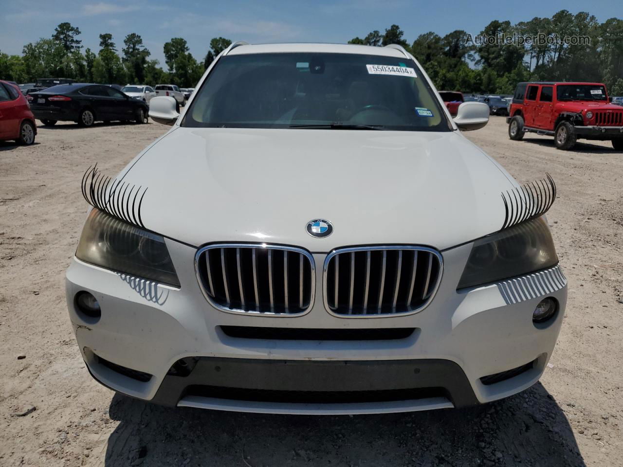 2011 Bmw X3 Xdrive28i White vin: 5UXWX5C59BL711111