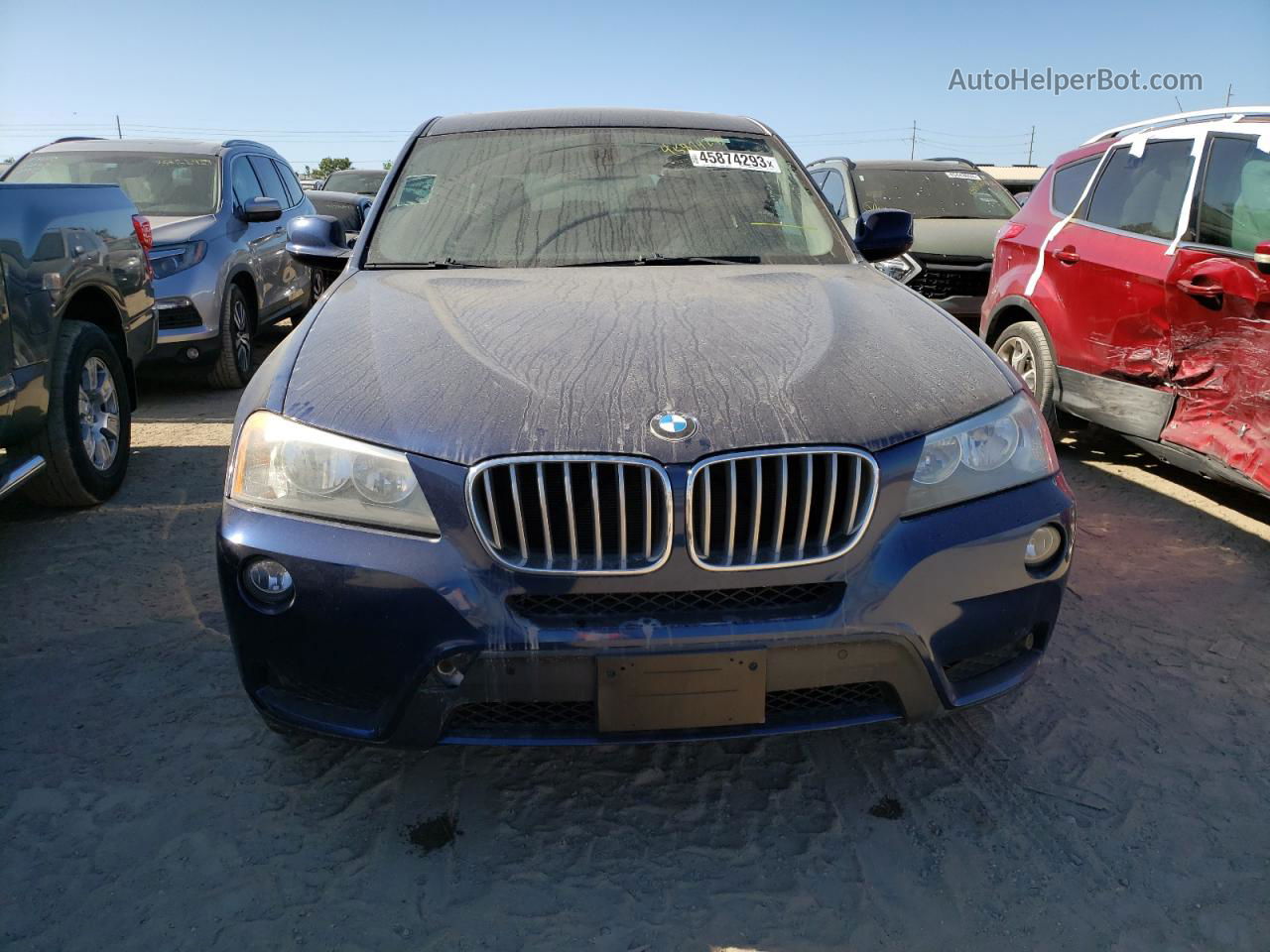 2011 Bmw X3 Xdrive28i Blue vin: 5UXWX5C59BL711996