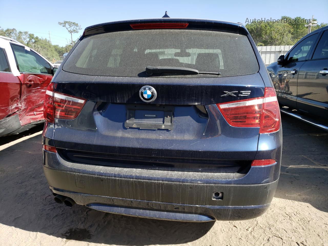 2011 Bmw X3 Xdrive28i Blue vin: 5UXWX5C59BL711996