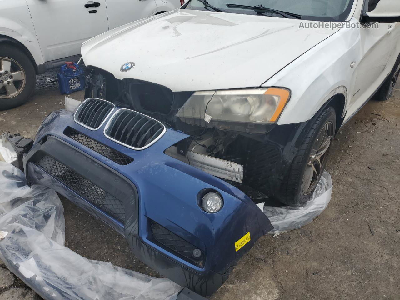 2011 Bmw X3 Xdrive28i White vin: 5UXWX5C59BL712839