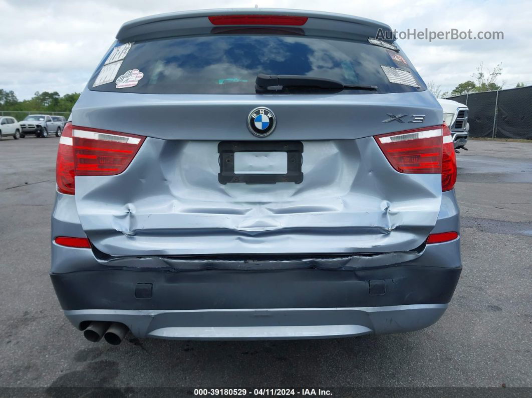 2011 Bmw X3 Xdrive28i Light Blue vin: 5UXWX5C5XBL700229