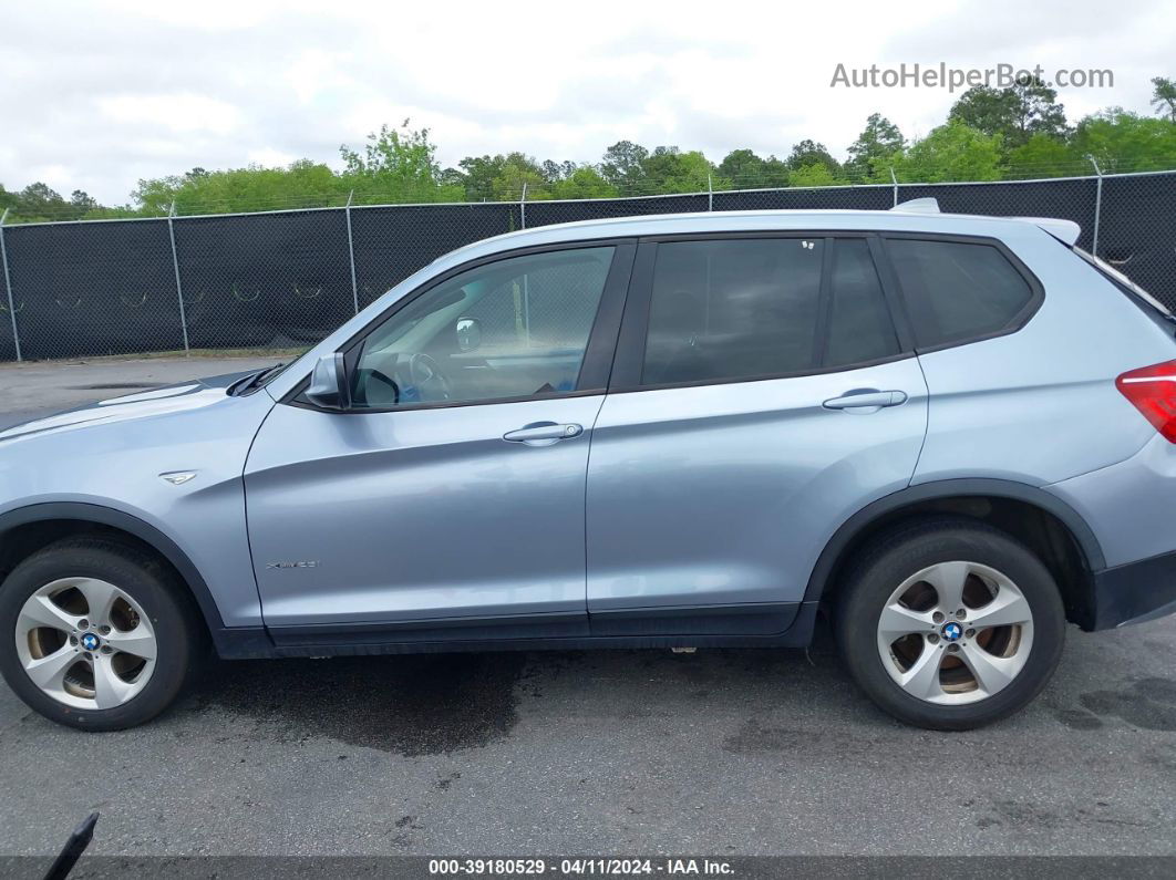 2011 Bmw X3 Xdrive28i Light Blue vin: 5UXWX5C5XBL700229