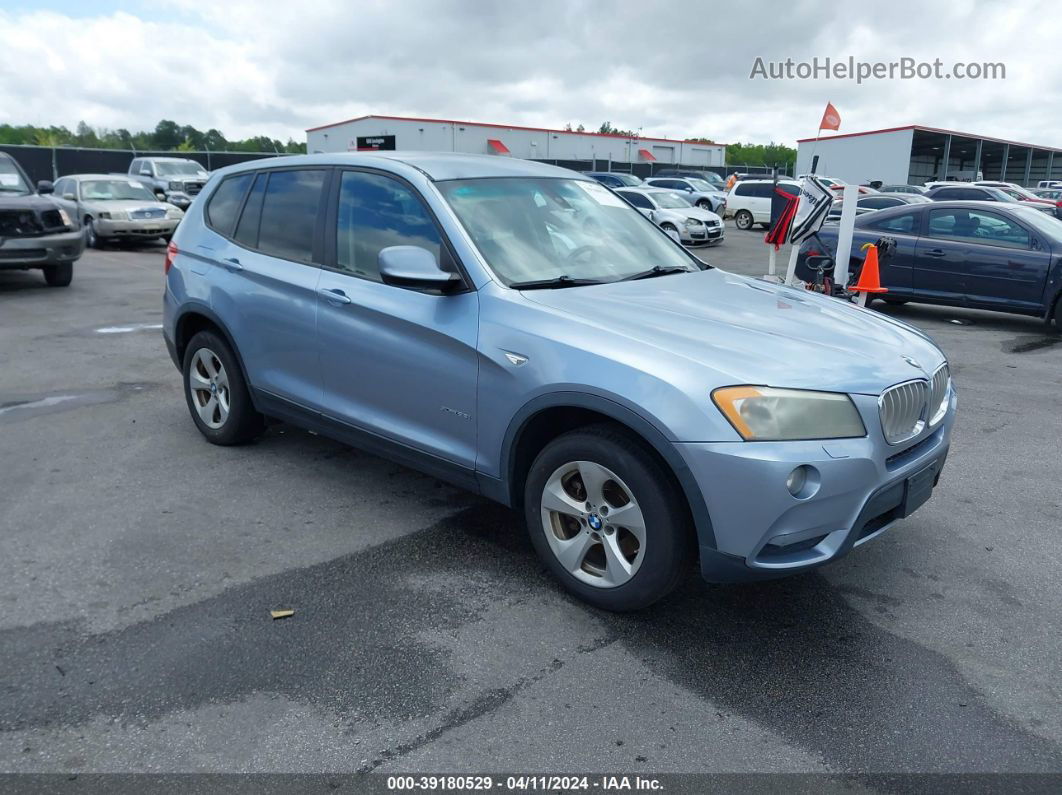 2011 Bmw X3 Xdrive28i Light Blue vin: 5UXWX5C5XBL700229