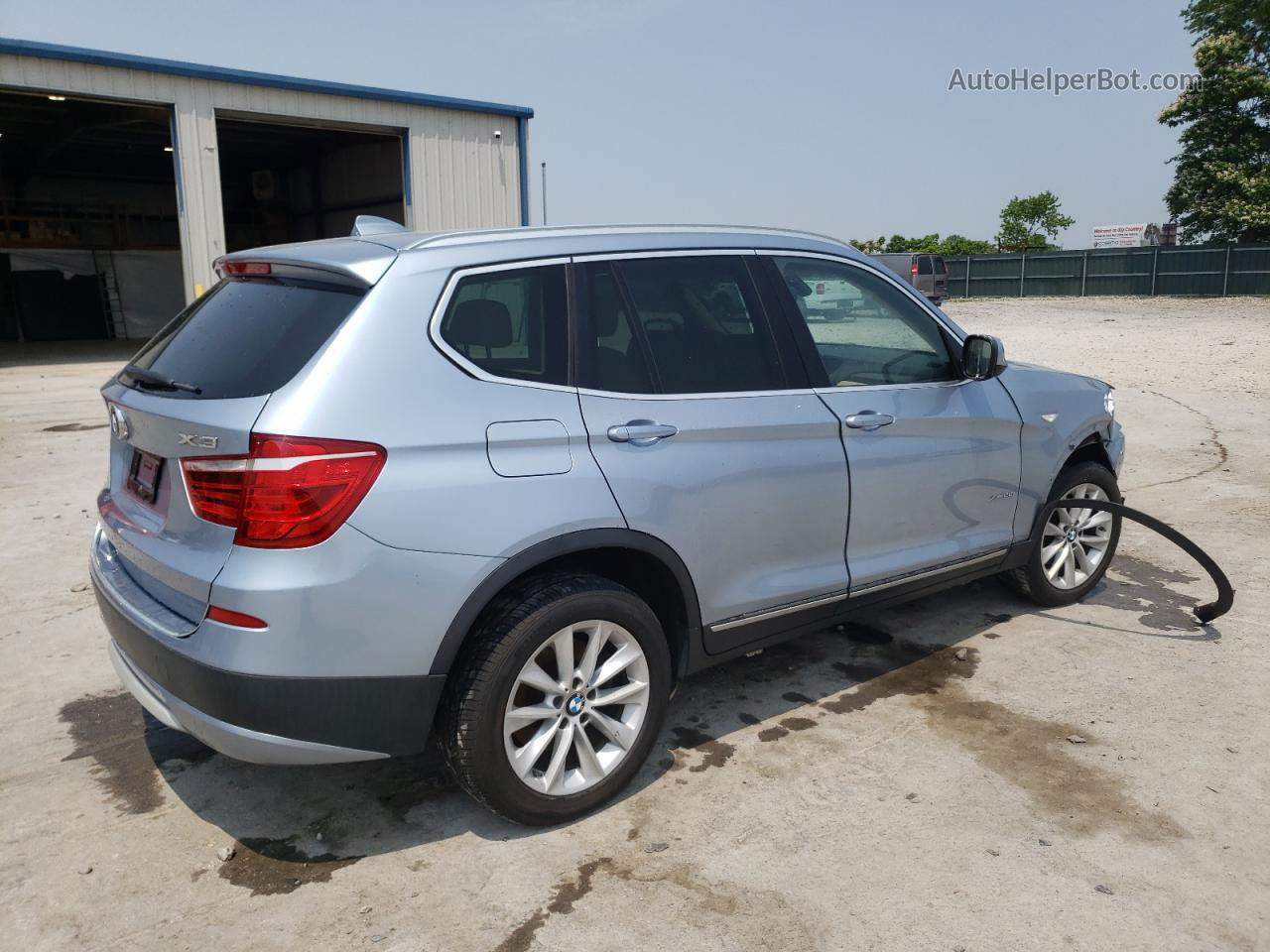 2011 Bmw X3 Xdrive28i Silver vin: 5UXWX5C5XBL700585