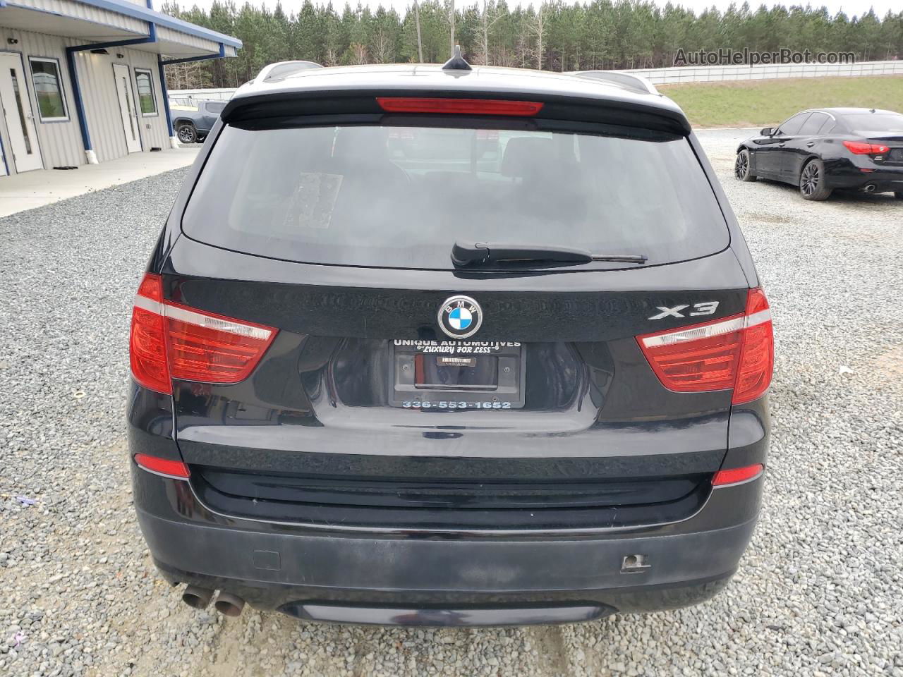 2011 Bmw X3 Xdrive28i Black vin: 5UXWX5C5XBL700957