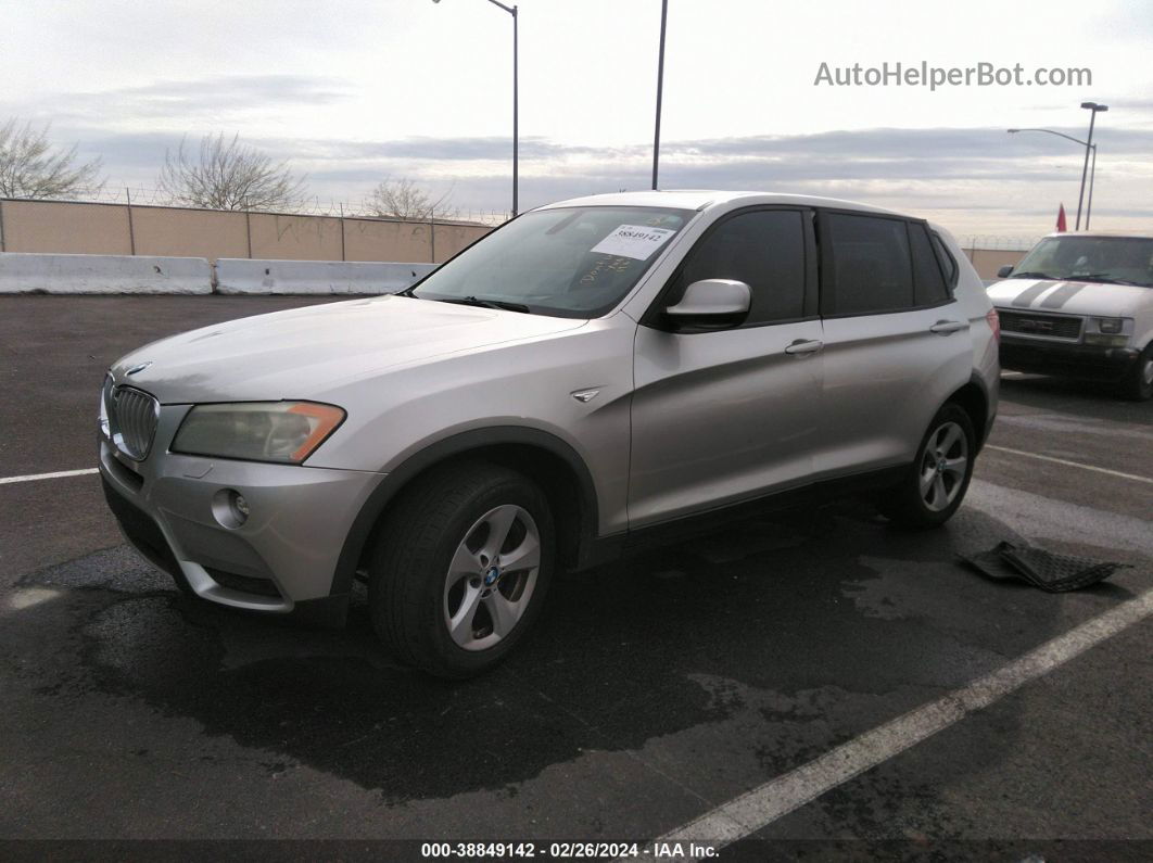 2011 Bmw X3 Xdrive28i Silver vin: 5UXWX5C5XBL704605