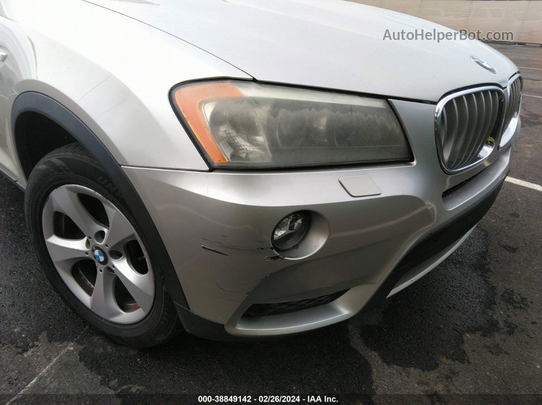 2011 Bmw X3 Xdrive28i Серебряный vin: 5UXWX5C5XBL704605