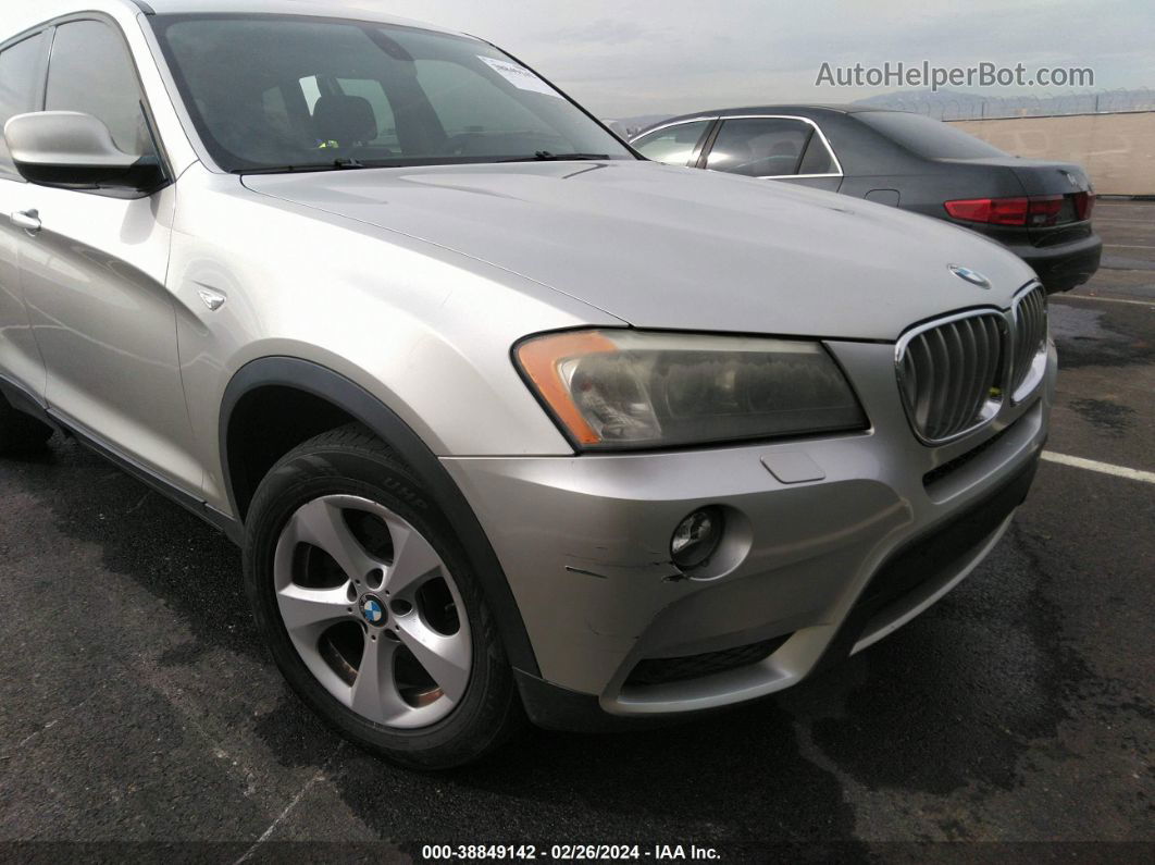 2011 Bmw X3 Xdrive28i Silver vin: 5UXWX5C5XBL704605