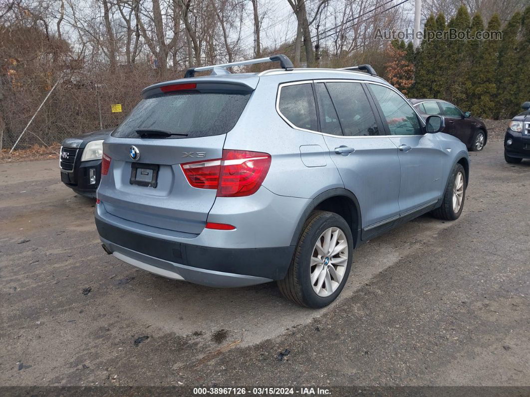 2011 Bmw X3 Xdrive28i Синий vin: 5UXWX5C5XBL707875