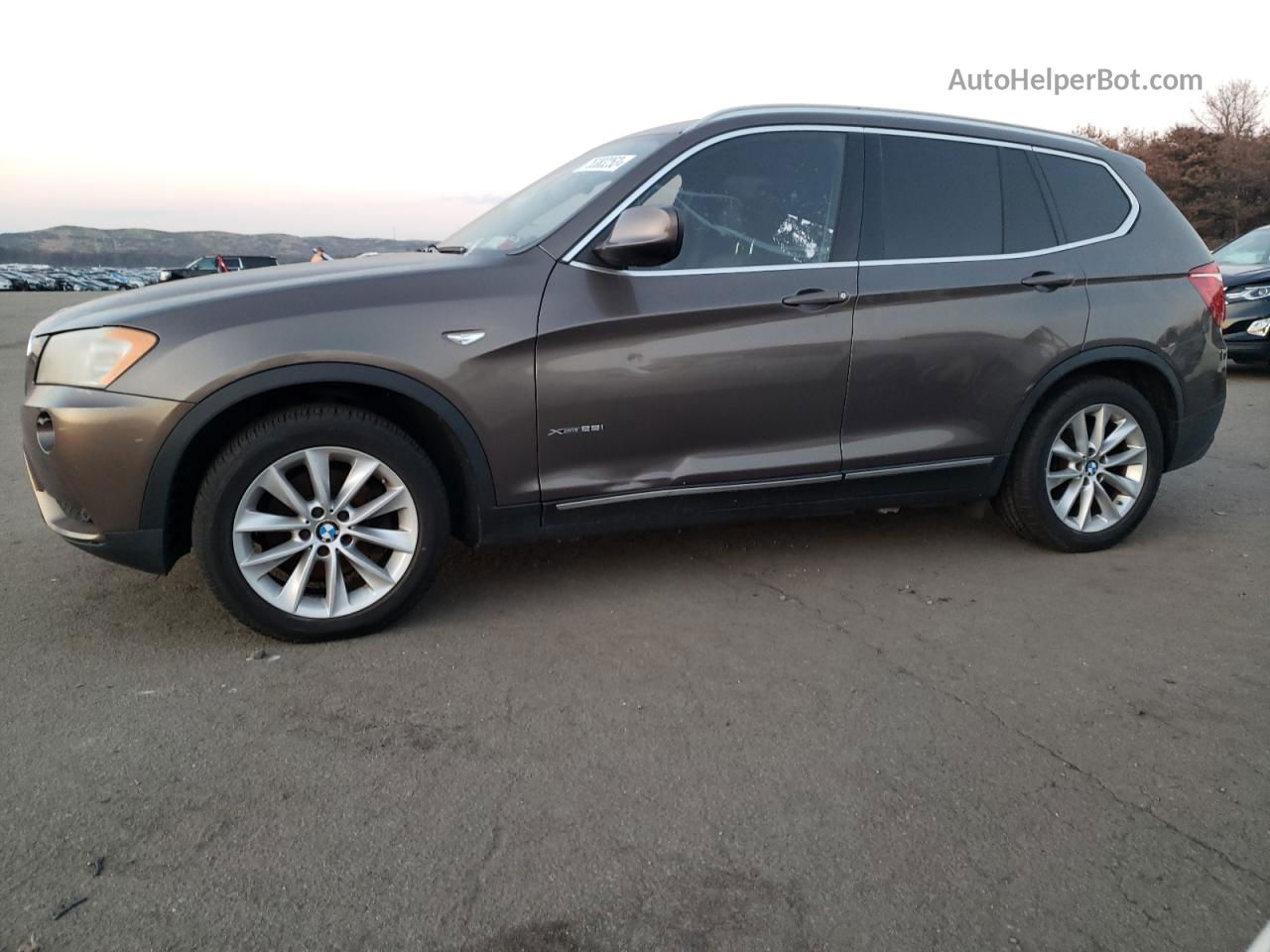 2011 Bmw X3 Xdrive28i Brown vin: 5UXWX5C5XBL711392