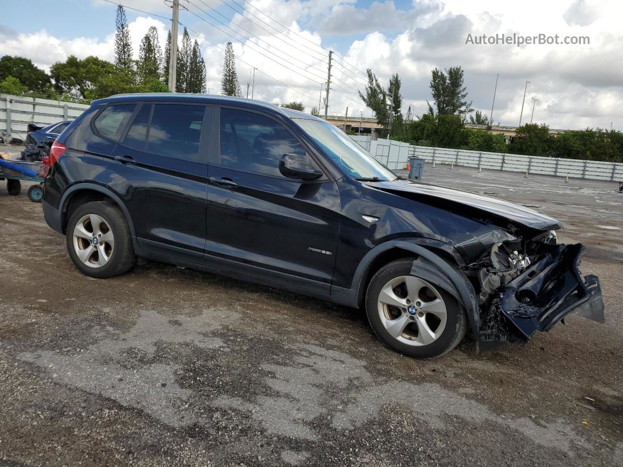 2011 Bmw X3 Xdrive28i Черный vin: 5UXWX5C5XBL714700