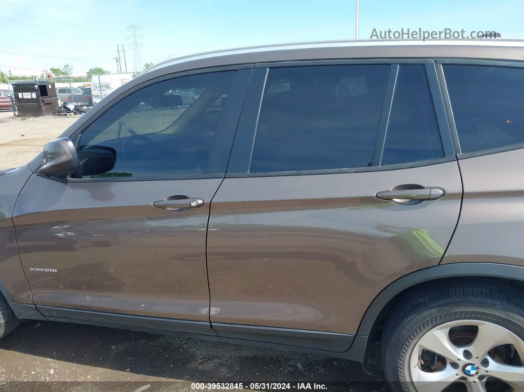 2011 Bmw X3 Xdrive28i Brown vin: 5UXWX5C5XBL715491