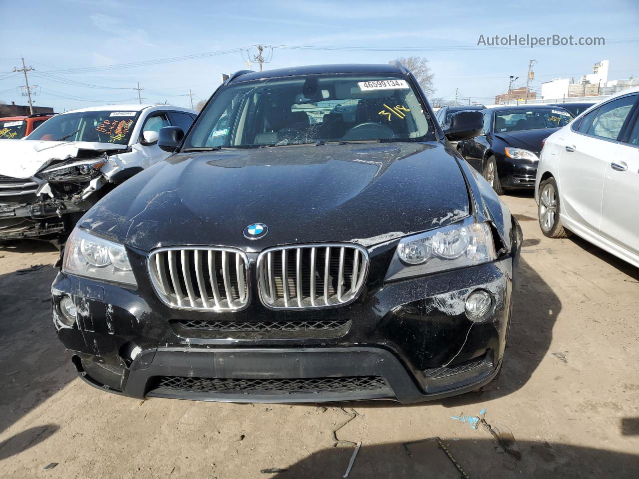 2011 Bmw X3 Xdrive28i Black vin: 5UXWX5C5XBL715913