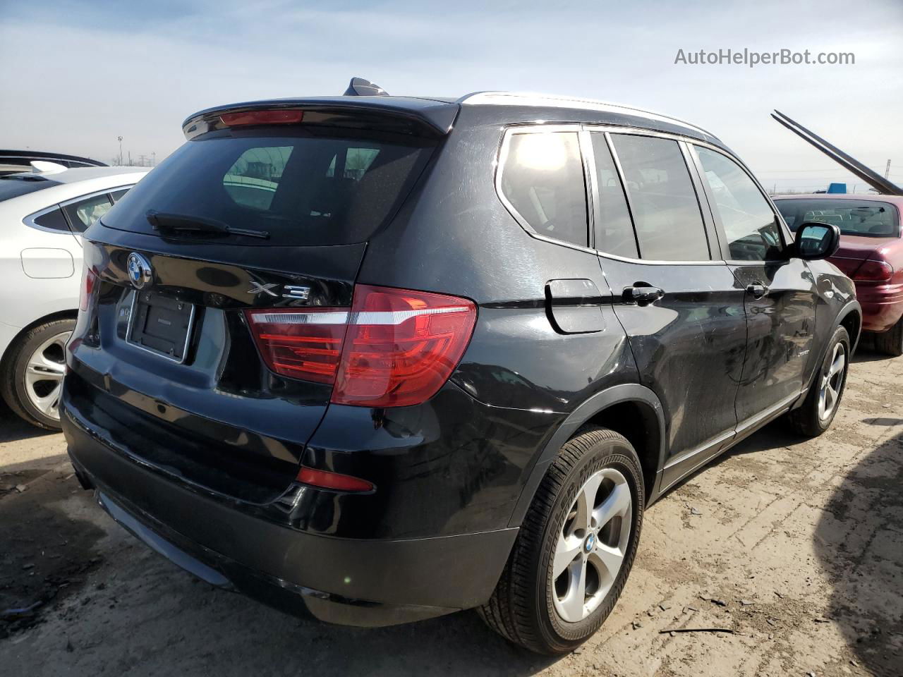 2011 Bmw X3 Xdrive28i Black vin: 5UXWX5C5XBL715913