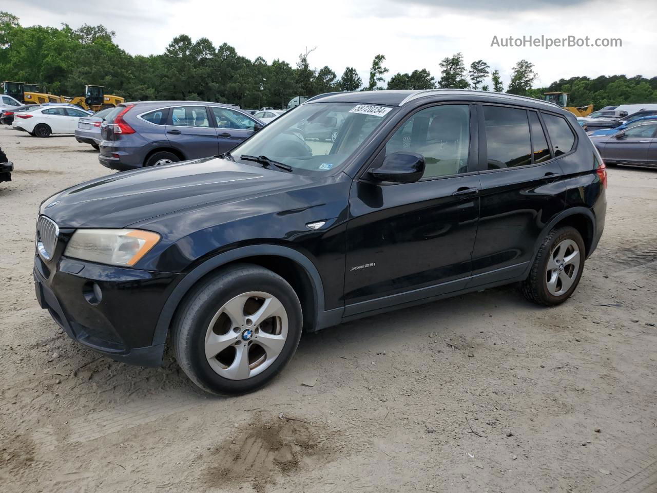 2011 Bmw X3 Xdrive28i Black vin: 5UXWX5C5XBLK59119