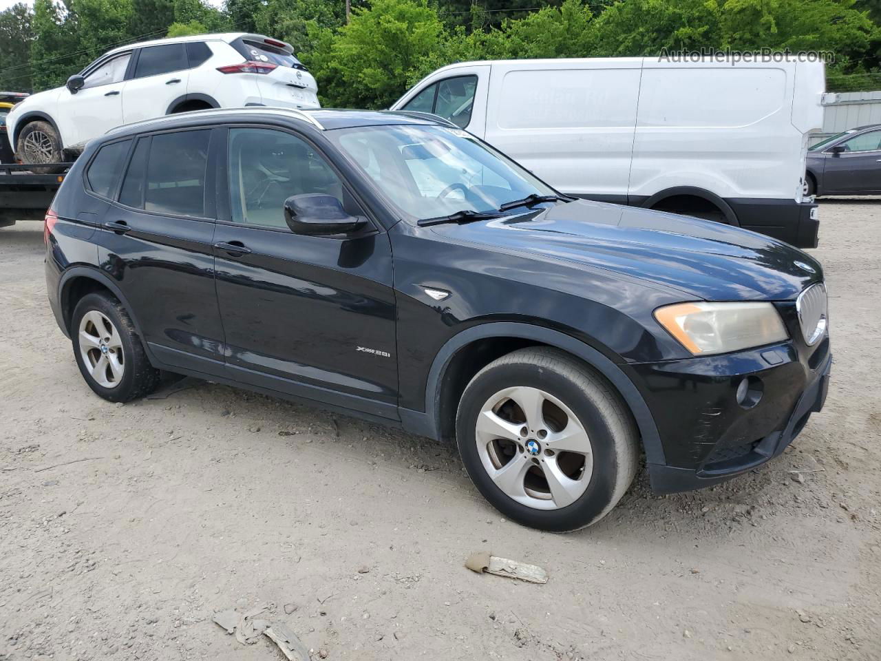 2011 Bmw X3 Xdrive28i Black vin: 5UXWX5C5XBLK59119