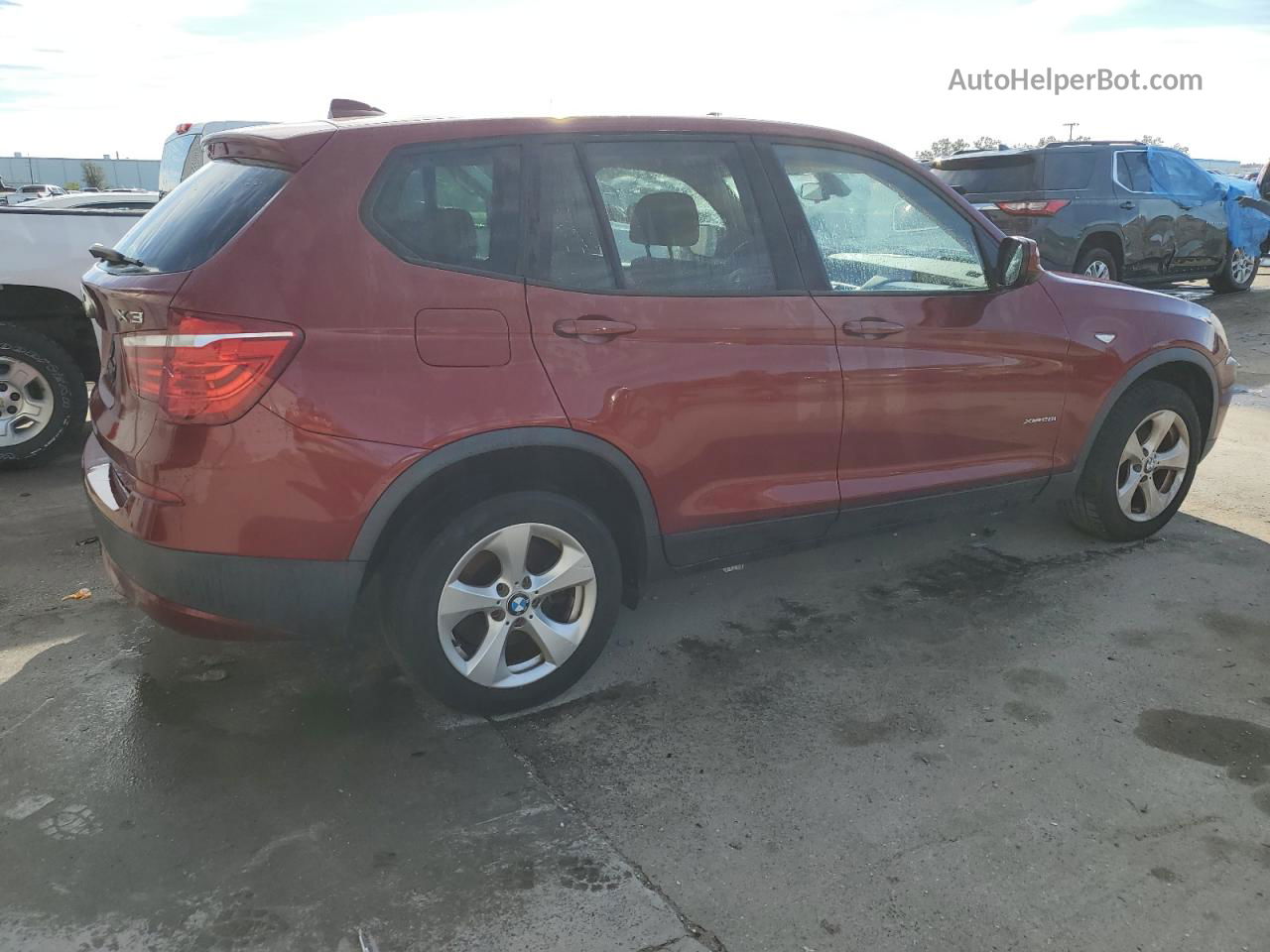 2011 Bmw X3 Xdrive28i Red vin: 5UXWX5C5XBLW14015