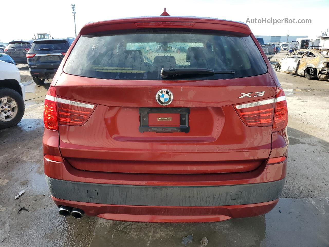 2011 Bmw X3 Xdrive28i Red vin: 5UXWX5C5XBLW14015