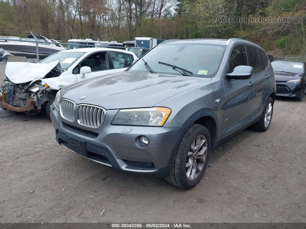 2011 Bmw X3 Xdrive35i Gray vin: 5UXWX7C50BL734109