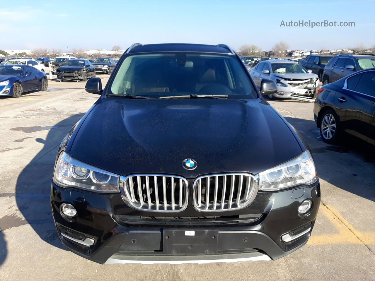 2016 Bmw X3 Xdrive35i Черный vin: 5UXWX7C50G0R17471