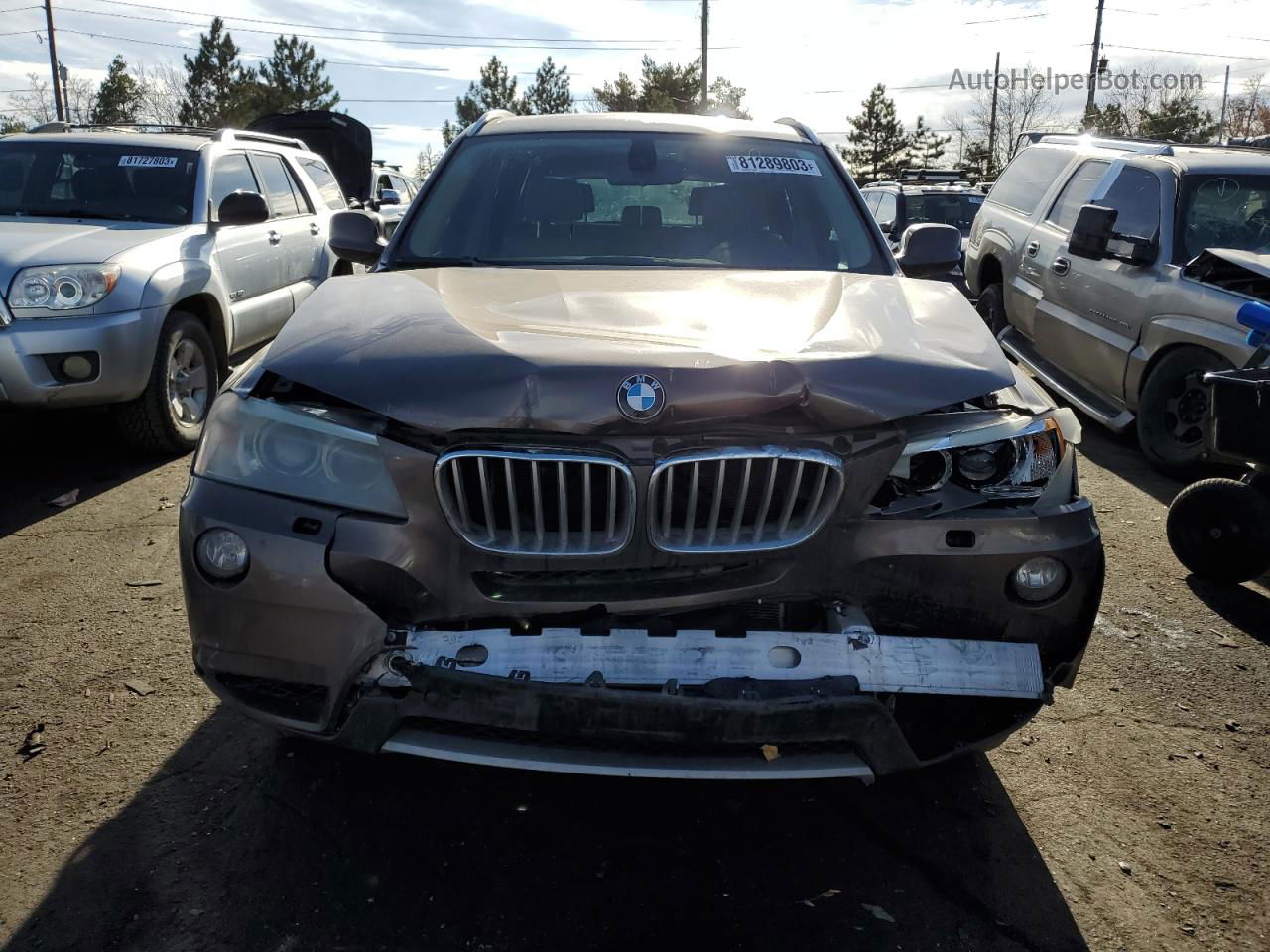 2011 Bmw X3 Xdrive35i Brown vin: 5UXWX7C51BL732174