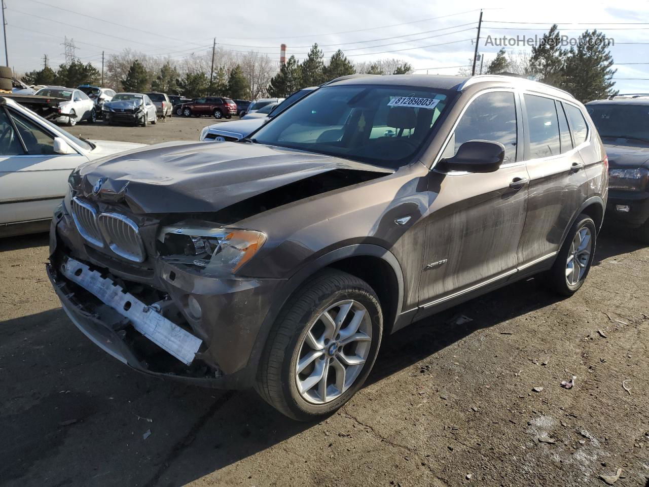 2011 Bmw X3 Xdrive35i Brown vin: 5UXWX7C51BL732174