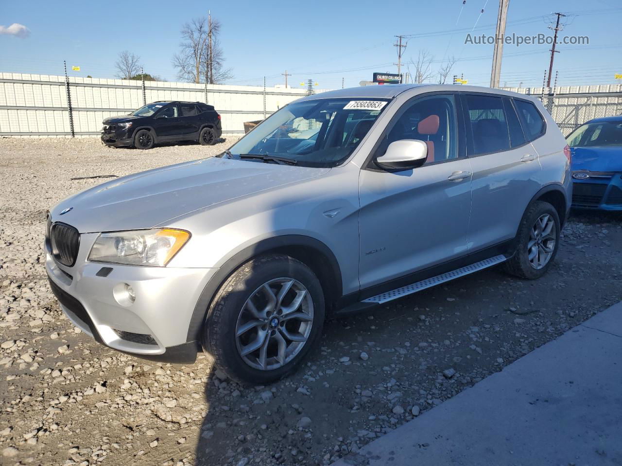 2011 Bmw X3 Xdrive35i Silver vin: 5UXWX7C51BL733227