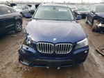 2013 Bmw X3 Xdrive35i Blue vin: 5UXWX7C51DL977169