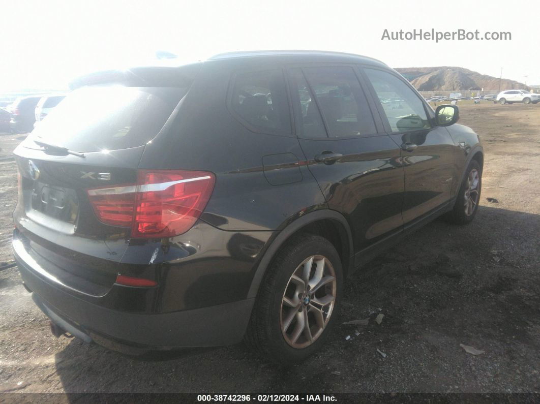 2011 Bmw X3 Xdrive35i Black vin: 5UXWX7C52BL733219