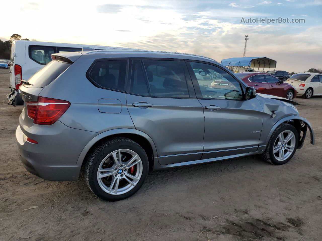 2013 Bmw X3 Xdrive35i Silver vin: 5UXWX7C52DL980288