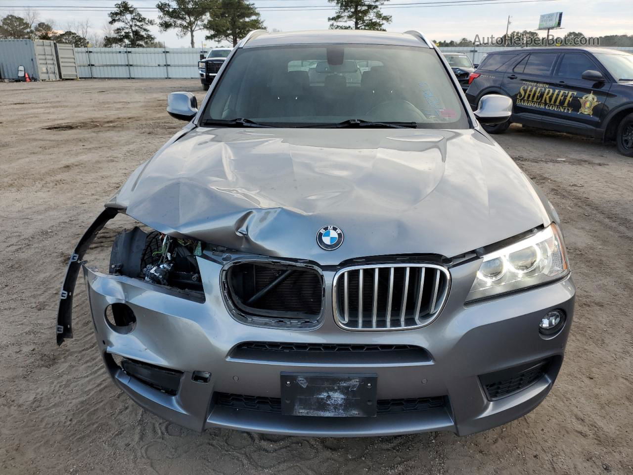 2013 Bmw X3 Xdrive35i Silver vin: 5UXWX7C52DL980288