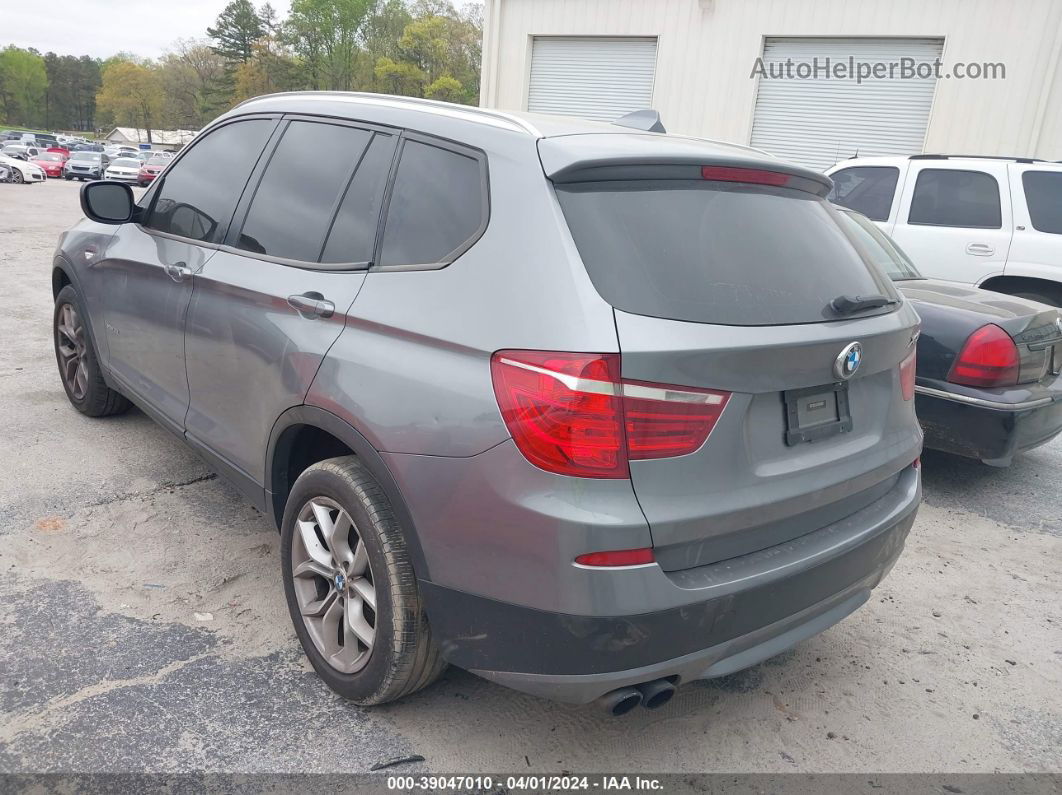 2011 Bmw X3 Xdrive35i Gray vin: 5UXWX7C53BL730314