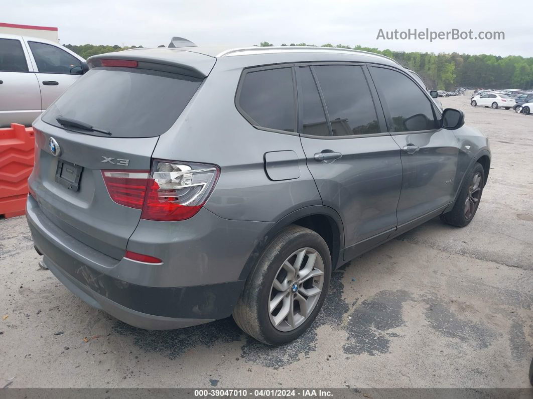 2011 Bmw X3 Xdrive35i Gray vin: 5UXWX7C53BL730314