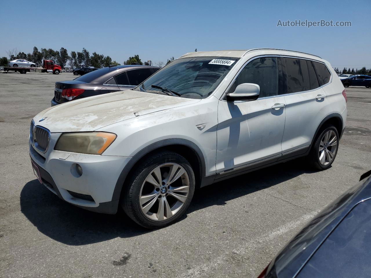 2011 Bmw X3 Xdrive35i White vin: 5UXWX7C53BL730538