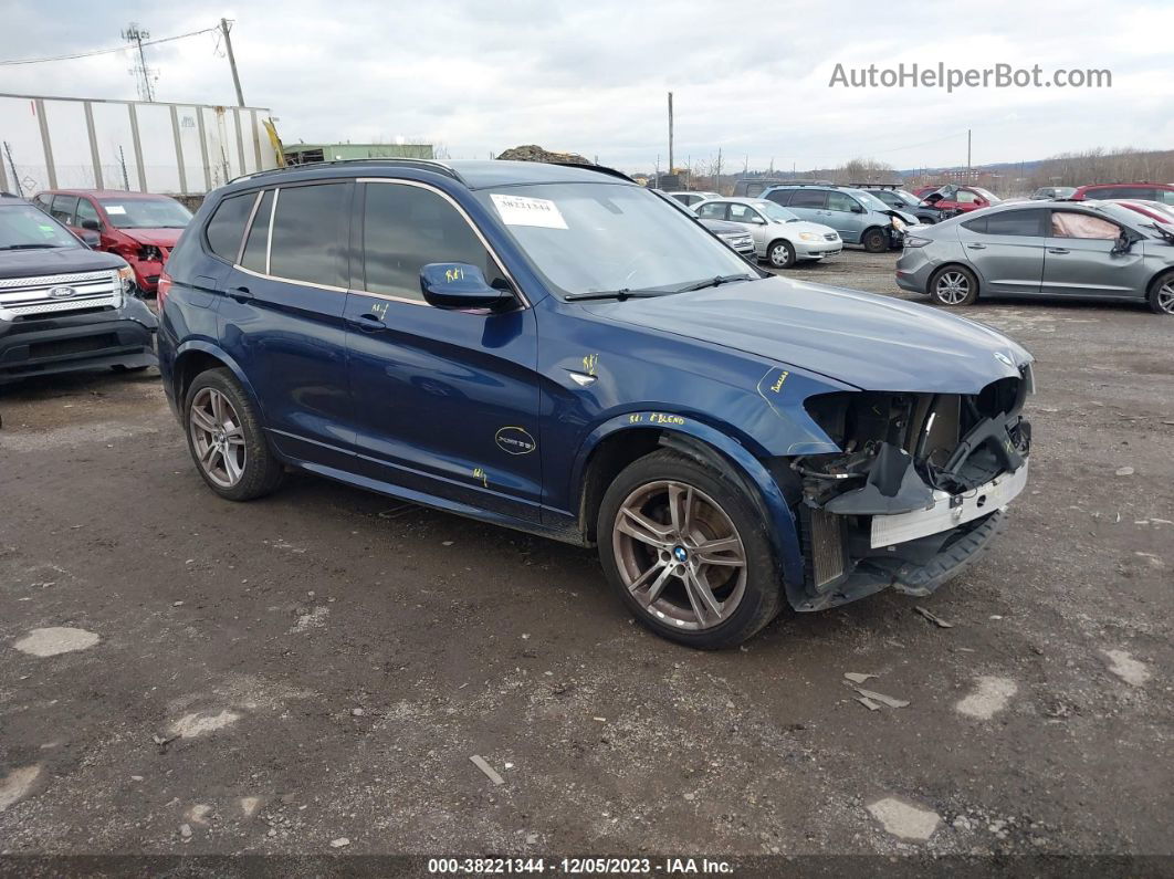 2011 Bmw X3 35i Dark Blue vin: 5UXWX7C53BL733147