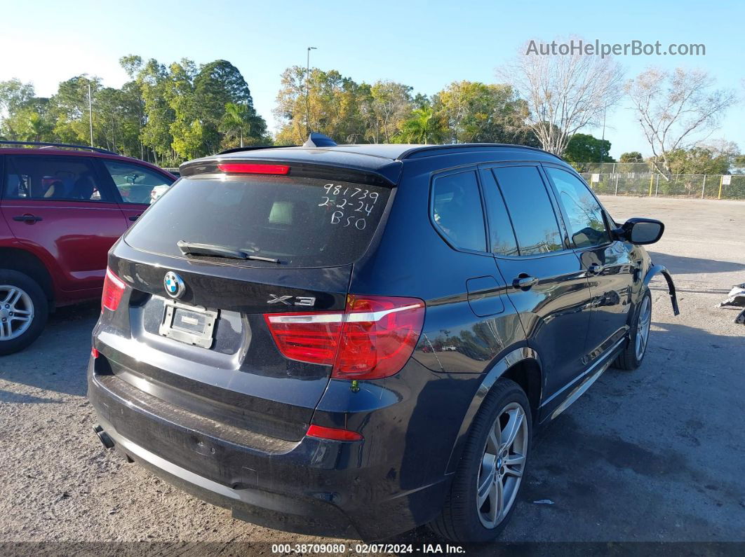 2013 Bmw X3 Xdrive35i Black vin: 5UXWX7C53DL981739