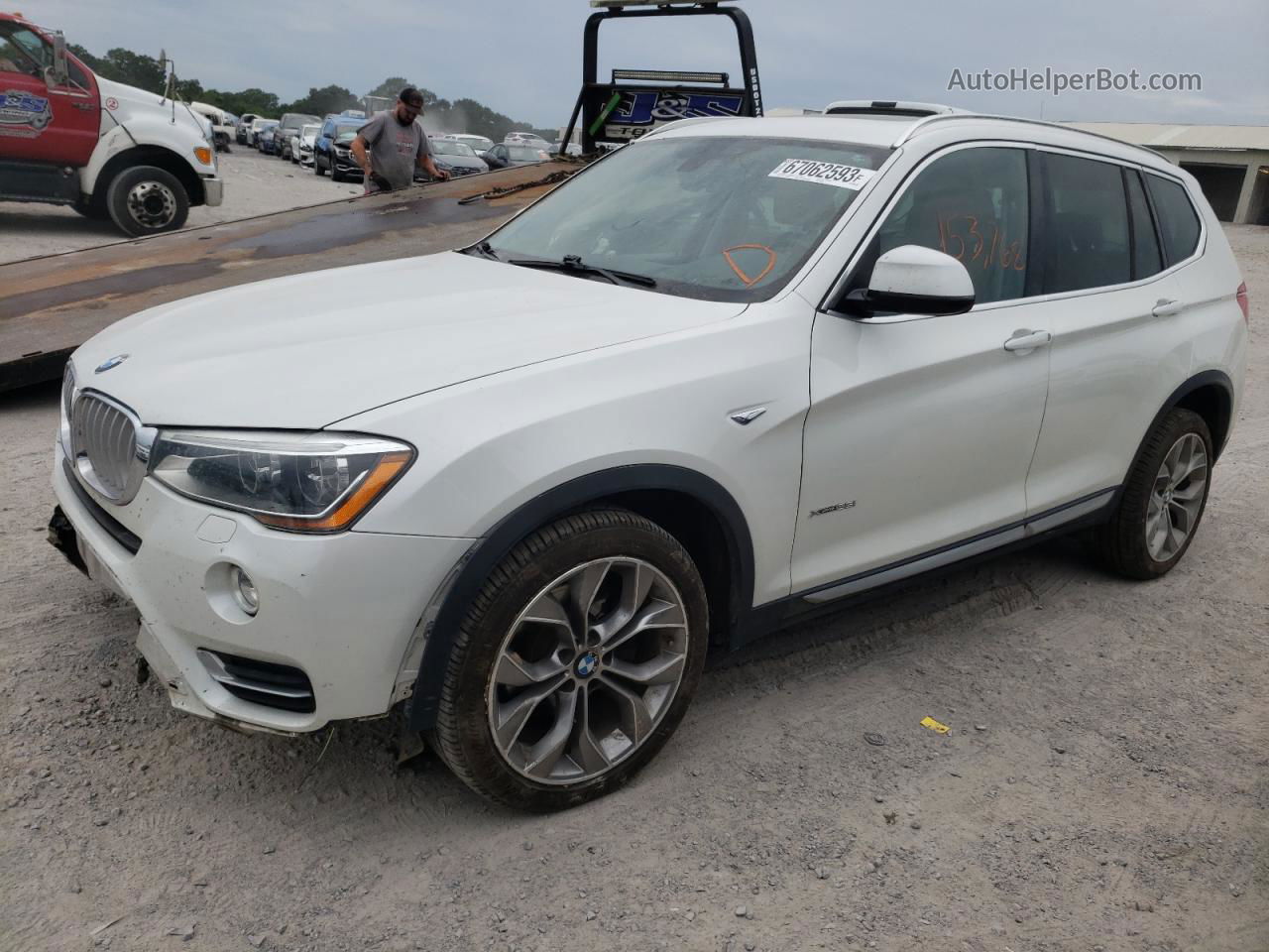 2016 Bmw X3 Xdrive35i White vin: 5UXWX7C53G0K36494