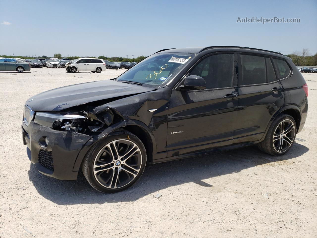 2016 Bmw X3 Xdrive35i Black vin: 5UXWX7C53G0S16889