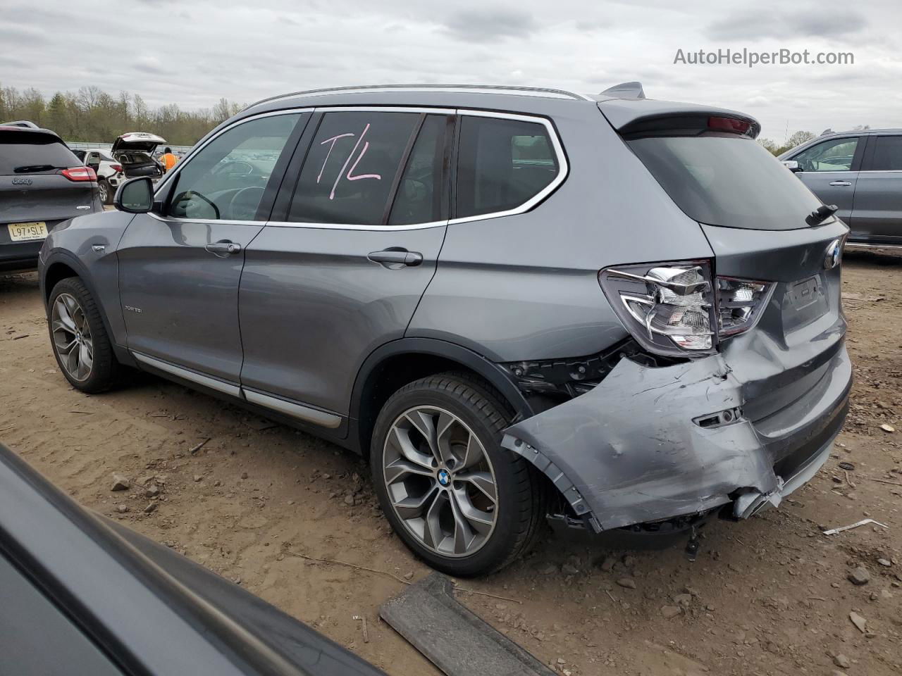 2016 Bmw X3 Xdrive35i Gray vin: 5UXWX7C53G0S17041