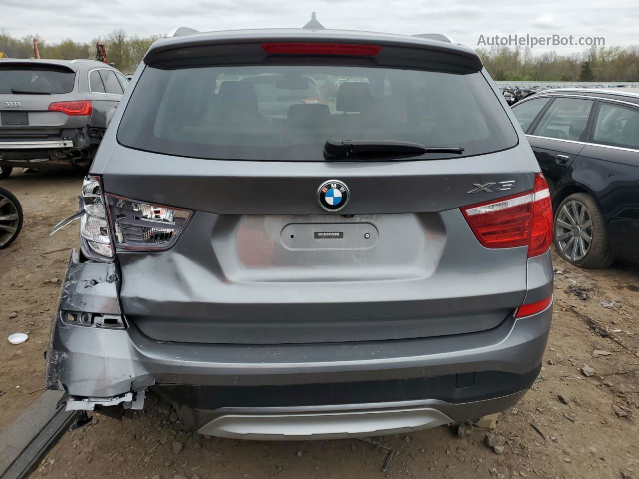 2016 Bmw X3 Xdrive35i Gray vin: 5UXWX7C53G0S17041