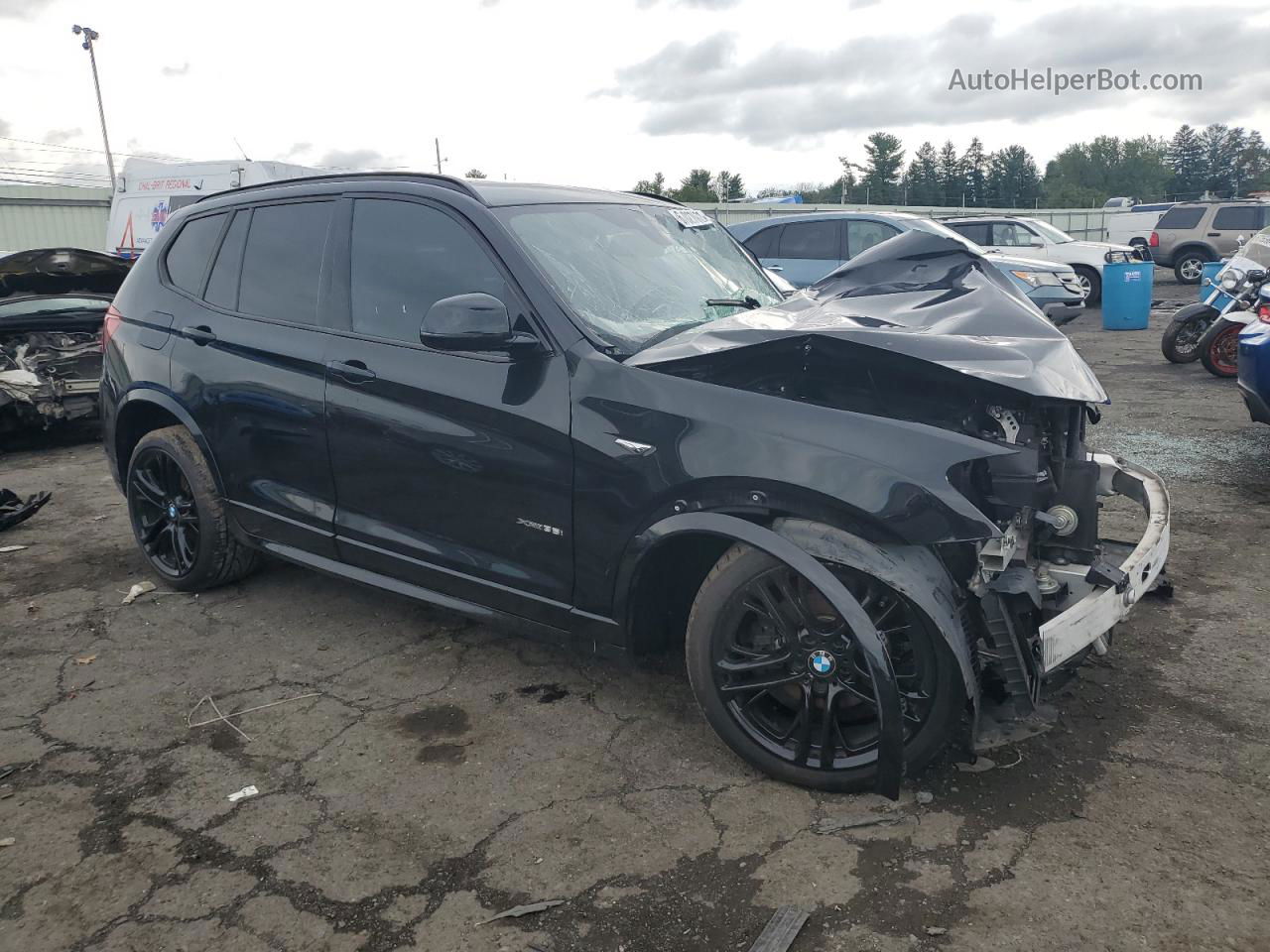 2016 Bmw X3 Xdrive35i Black vin: 5UXWX7C53G0S17315