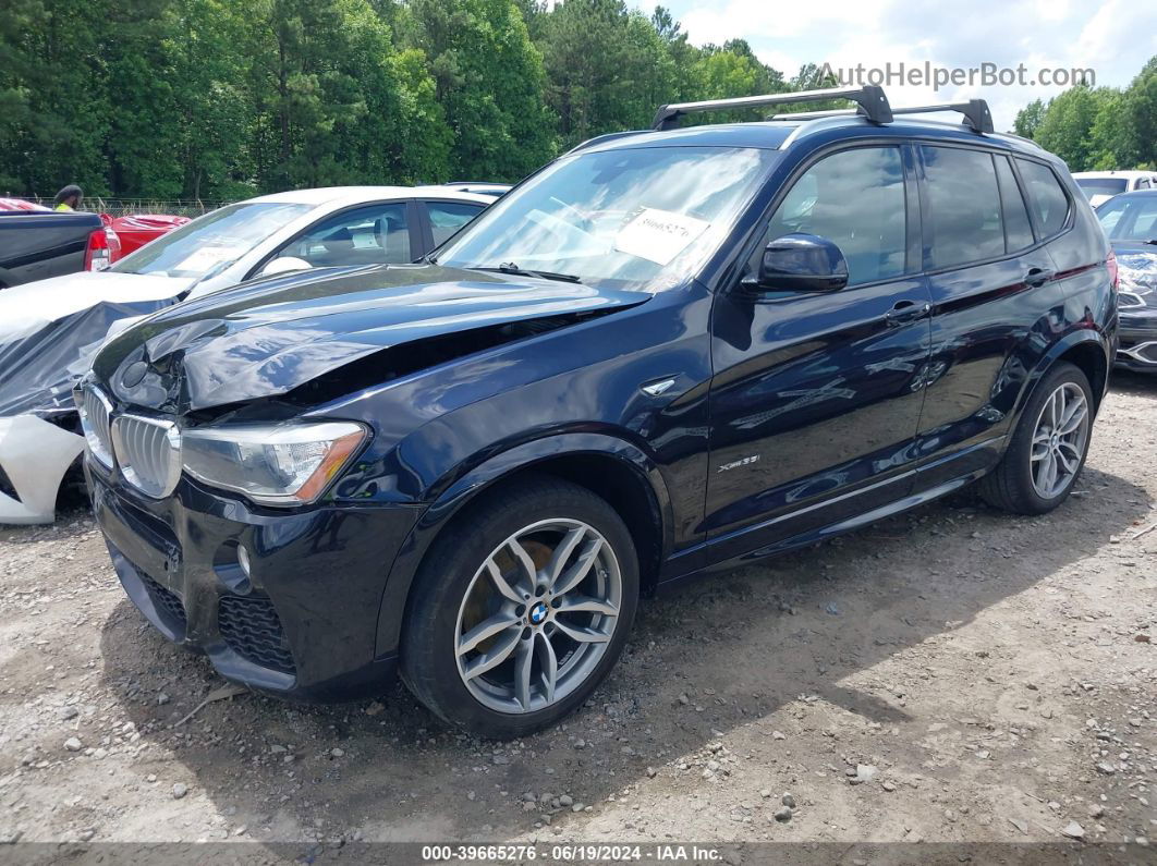 2016 Bmw X3 Xdrive35i Black vin: 5UXWX7C53G0S17329