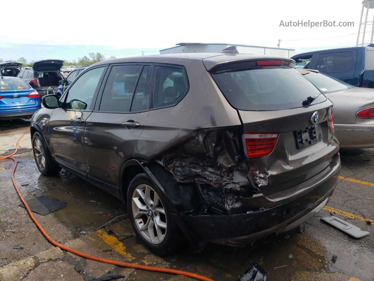 2011 Bmw X3 Xdrive35i Brown vin: 5UXWX7C54BL730418